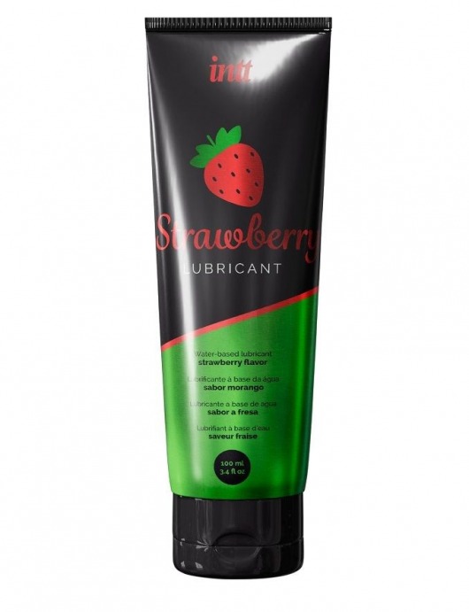 Смазка на водной основе с ароматом клубники Strawberry Lubricant - 100 мл. - INTT - купить с доставкой в Новом Уренгое