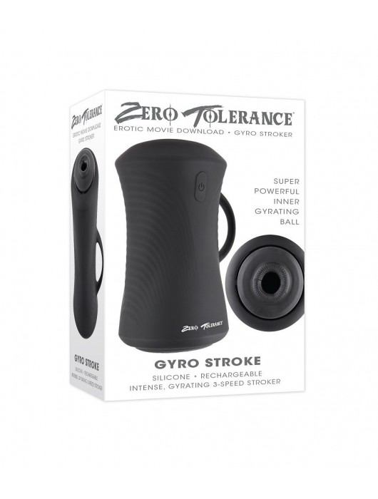 Черный вибромастурбатор с гироскопом Gyro Stroke - Zero Tolerance - в Новом Уренгое купить с доставкой