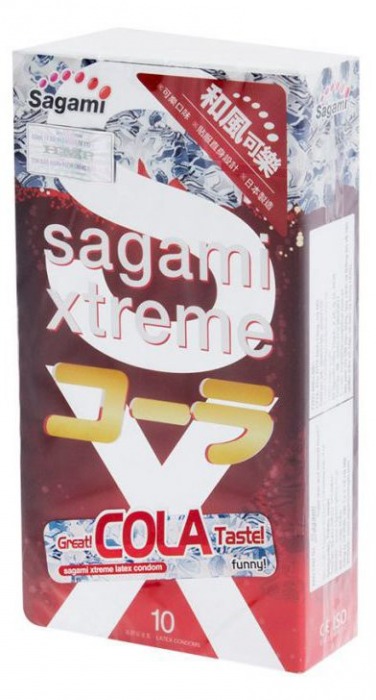 Ароматизированные презервативы Sagami Xtreme COLA - 10 шт. - Sagami - купить с доставкой в Новом Уренгое