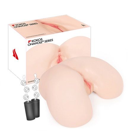 Мастурбатор-полуторс с двойным слоем материала и вибрацией Maria Onahole Real Vagina - KOKOS - в Новом Уренгое купить с доставкой