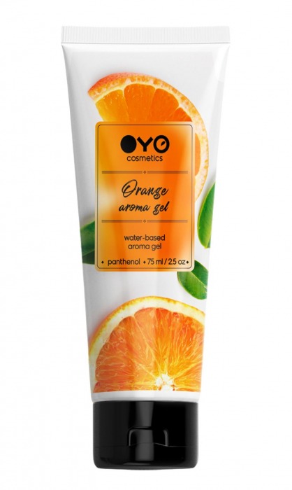 Лубрикант на водной основе OYO Aroma Gel Orange с ароматом апельсина - 75 мл. - OYO - купить с доставкой в Новом Уренгое