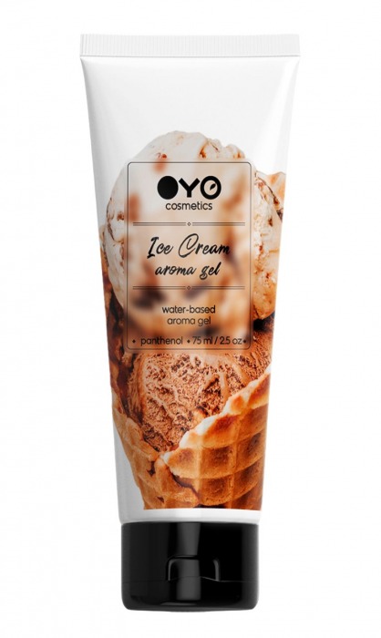 Лубрикант на водной основе OYO Aroma Gel Ice Cream с ароматом пломбира - 75 мл. - OYO - купить с доставкой в Новом Уренгое