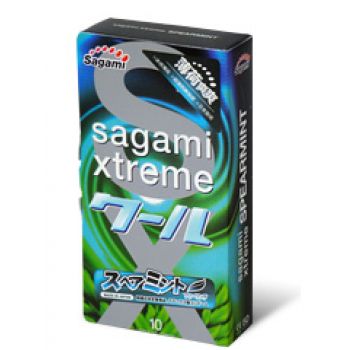 Презервативы Sagami Xtreme Mint с ароматом мяты - 10 шт. - Sagami - купить с доставкой в Новом Уренгое