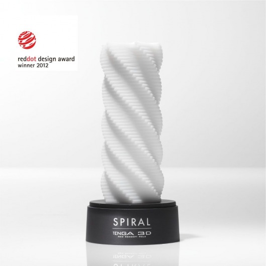 Белый 3D мастурбатор SPIRAL - Tenga - в Новом Уренгое купить с доставкой
