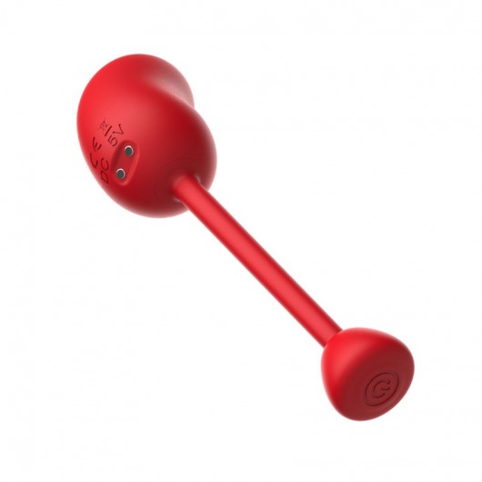 Красное виброяйцо с пультом ДУ - I-MOON