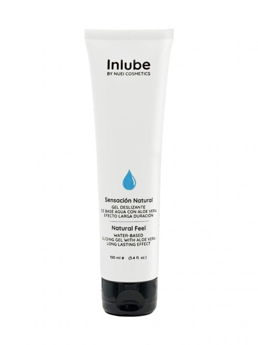 Интимный лубрикант с алоэ вера Inlube Natural Feel - 100 мл. - Nuei cosmetics - купить с доставкой в Новом Уренгое