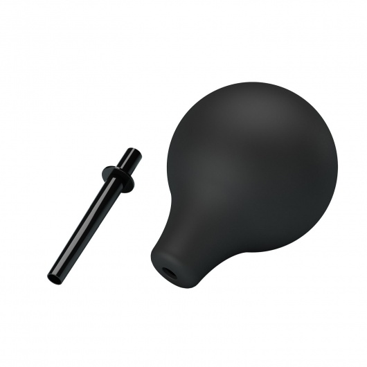 Черный анальный душ с тонким кончиком - Baile - купить с доставкой в Новом Уренгое