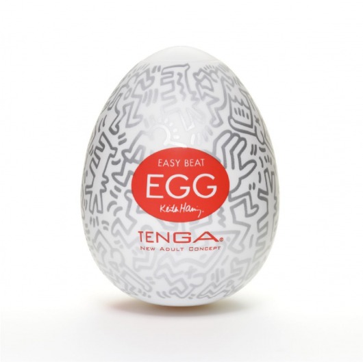 Мастурбатор-яйцо Keith Haring EGG PARTY - Tenga - в Новом Уренгое купить с доставкой