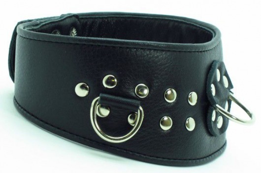 Кожаный ошейник для эротических игр - БДСМ Арсенал - купить с доставкой в Новом Уренгое