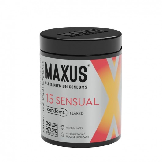 Анатомические презервативы MAXUS Sensual - 15 шт. - Maxus - купить с доставкой в Новом Уренгое