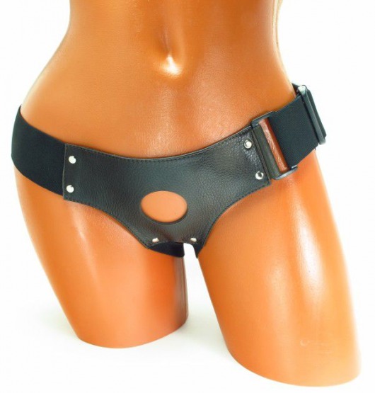 Трусики для страпона коричневого цвета - БДСМ Арсенал - купить с доставкой в Новом Уренгое