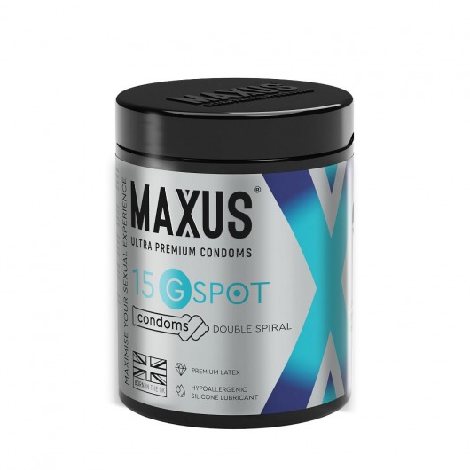 Гладкие презервативы Maxus G spot с двойной спиралью - 15 шт. - Maxus - купить с доставкой в Новом Уренгое