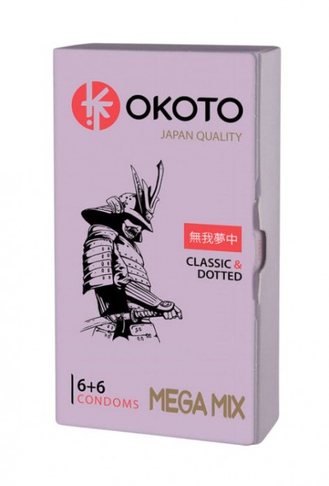 Презервативы OKOTO Mega Mix - 12 шт. - Sitabella - купить с доставкой в Новом Уренгое