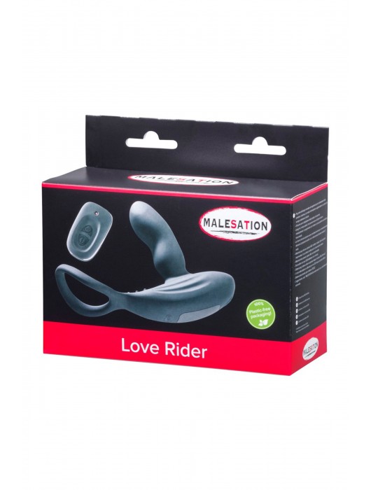 Стимулятор простаты с эрекционным кольцом Love Rider - MALESATION - в Новом Уренгое купить с доставкой