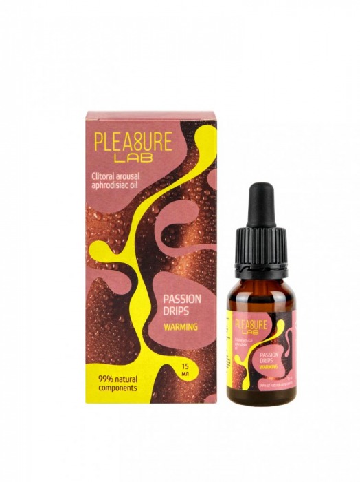 Капли с согревающим эффектом Passion Drips Warming - 15 мл. - Pleasure Lab - купить с доставкой в Новом Уренгое