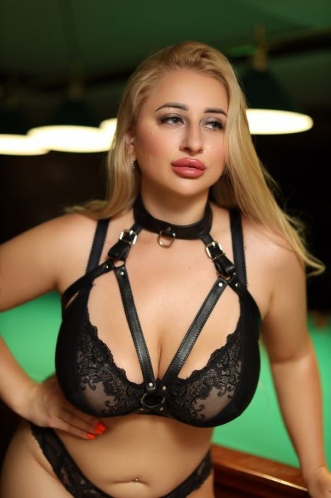 Черная кожаная сбруя с ошейником plus size из нежной кожи - БДСМ Арсенал - купить с доставкой в Новом Уренгое