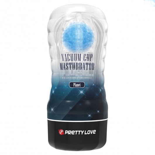 Прозрачный текстурированный мастурбатор Vacuum Cup Masturbator Planet - Baile - в Новом Уренгое купить с доставкой