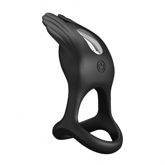 Черное перезаряжаемое виброкольцо на пенис Silas - Baile - в Новом Уренгое купить с доставкой