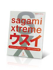 Ультратонкий презерватив Sagami Xtreme SUPERTHIN - 1 шт. - Sagami - купить с доставкой в Новом Уренгое