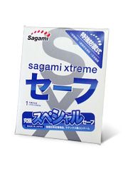 Презерватив Sagami Xtreme Ultrasafe с двойным количеством смазки - 1 шт. - Sagami - купить с доставкой в Новом Уренгое