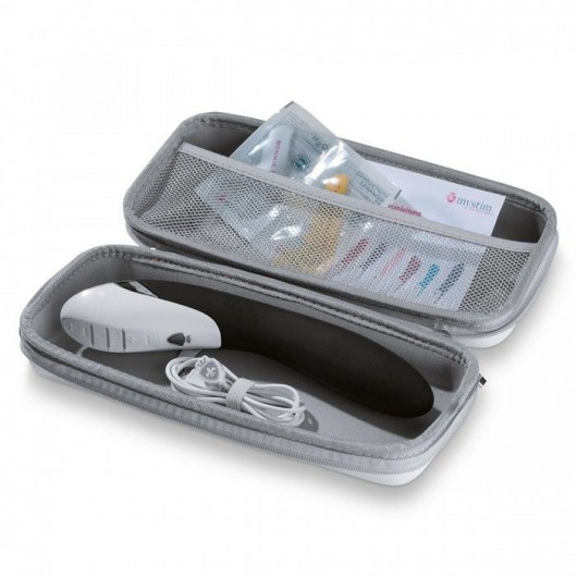 Вибратор с электростимуляцией Sizzling Simon Black Edition - 27 см. - MyStim - купить с доставкой в Новом Уренгое