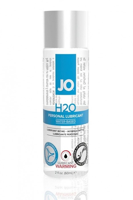 Возбуждающий лубрикант на водной основе JO Personal Lubricant H2O Warming - 60 мл. - System JO - купить с доставкой в Новом Уренгое