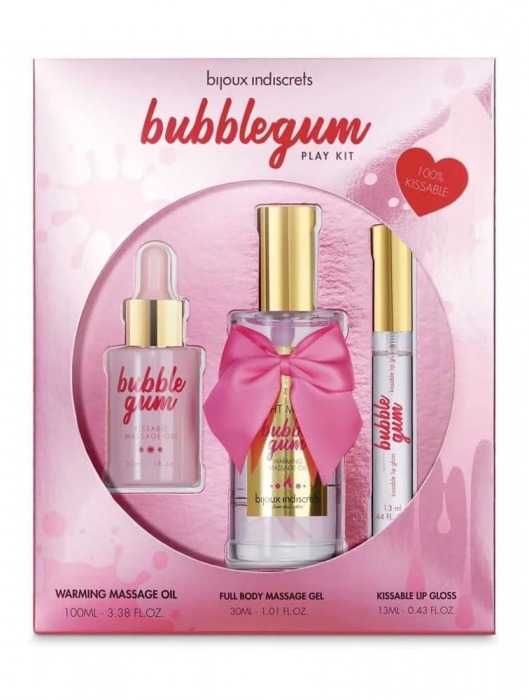 Набор средств для массажа и ласк Bubblegum Play Kit - Bijoux Indiscrets - купить с доставкой в Новом Уренгое