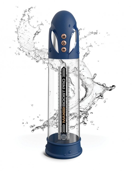 Синяя вакуумная автоматическая помпа Max Boost Pro Flow - Pipedream - в Новом Уренгое купить с доставкой