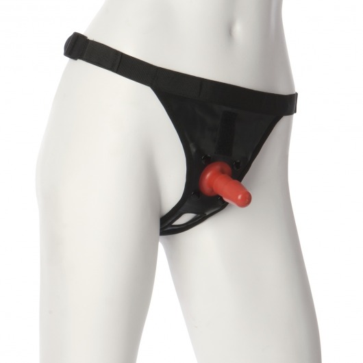 Трусики со штырьком для фиксации насадок Ultra Harness with Plug - Doc Johnson - купить с доставкой в Новом Уренгое