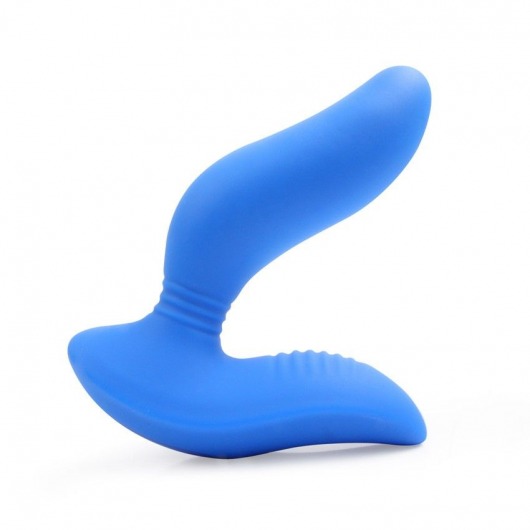Синий вибромассажер простаты 3,5’’ Curve P-spot Massager - 12 см. - Erokay - в Новом Уренгое купить с доставкой