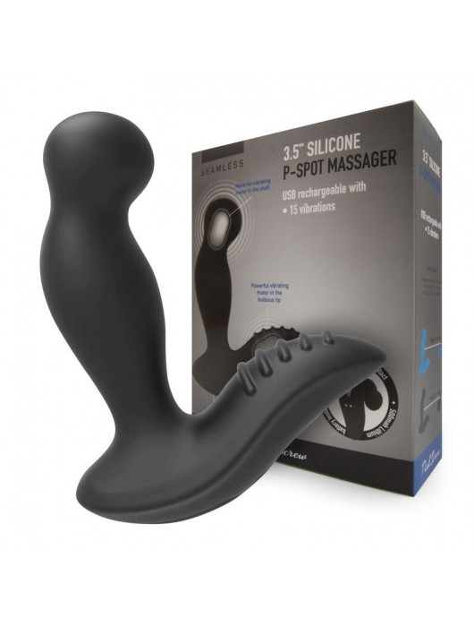 Черный вибромассажер простаты 3,5’’ P-spot Massager - 12,5 см. - Erokay - в Новом Уренгое купить с доставкой