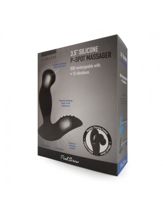 Черный вибромассажер простаты 3,5’’ P-spot Massager - 12,5 см. - Erokay - в Новом Уренгое купить с доставкой