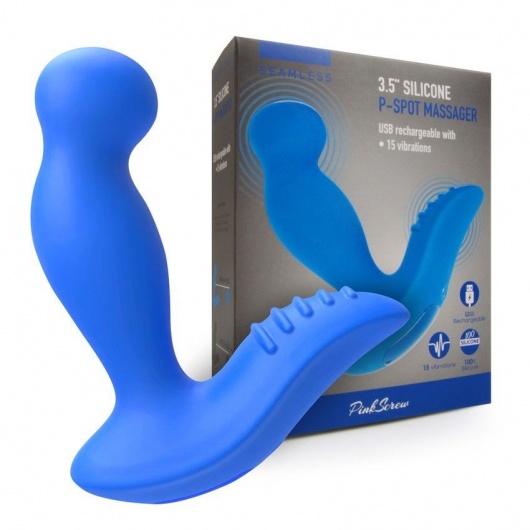 Синий вибромассажер простаты 3,5’’ P-spot Massager - 12,5 см. - Erokay - в Новом Уренгое купить с доставкой