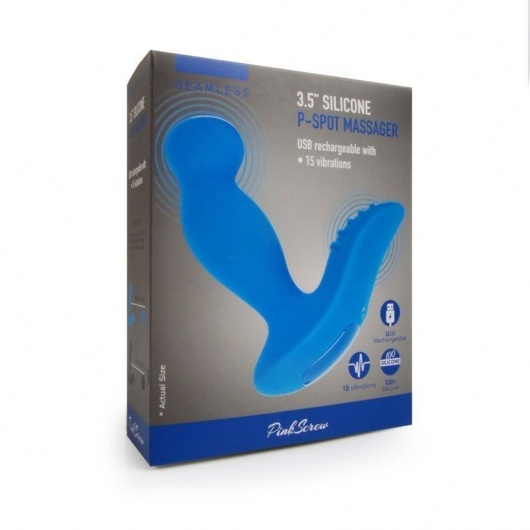 Синий вибромассажер простаты 3,5’’ P-spot Massager - 12,5 см. - Erokay - в Новом Уренгое купить с доставкой