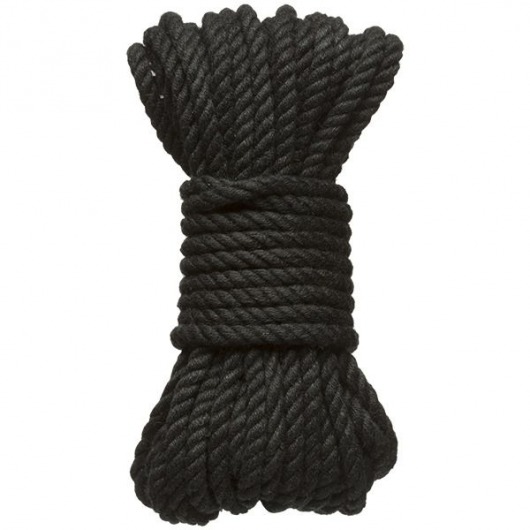 Черная верёвка для связывания и фиксации Bind Tie - 9,14 м. - Doc Johnson - купить с доставкой в Новом Уренгое
