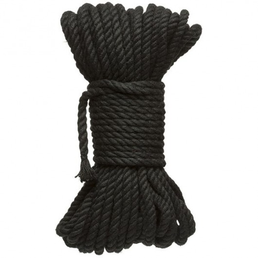 Черная верёвка для связывания и фиксации Bind Tie - 15,24 м. - Doc Johnson - купить с доставкой в Новом Уренгое