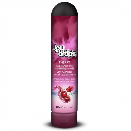 Смазка на водной основе Cherry с ароматом вишни -  125 мл. - JoyDrops - купить с доставкой в Новом Уренгое