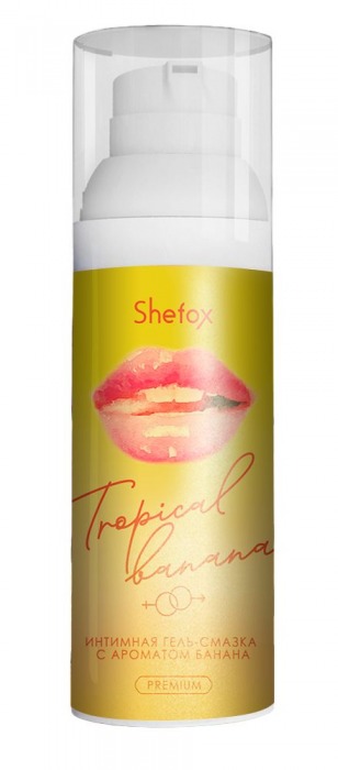 Интимная гель-смазка Shefox Premium «Тропический банан» - 50 мл. - Shefox - купить с доставкой в Новом Уренгое