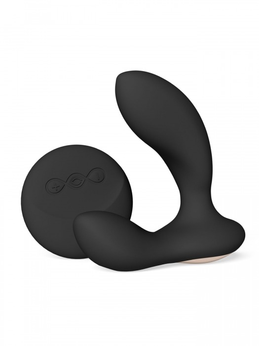 Черный вибромассажер простаты с пультом ДУ Hugo 2 Remote - Lelo - в Новом Уренгое купить с доставкой