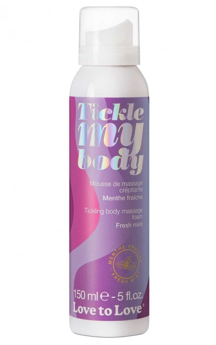 Массажная хрустящая пенка Tickle My Body Fresh Mint с ароматом мяты - 150 мл. - Love to Love - купить с доставкой в Новом Уренгое