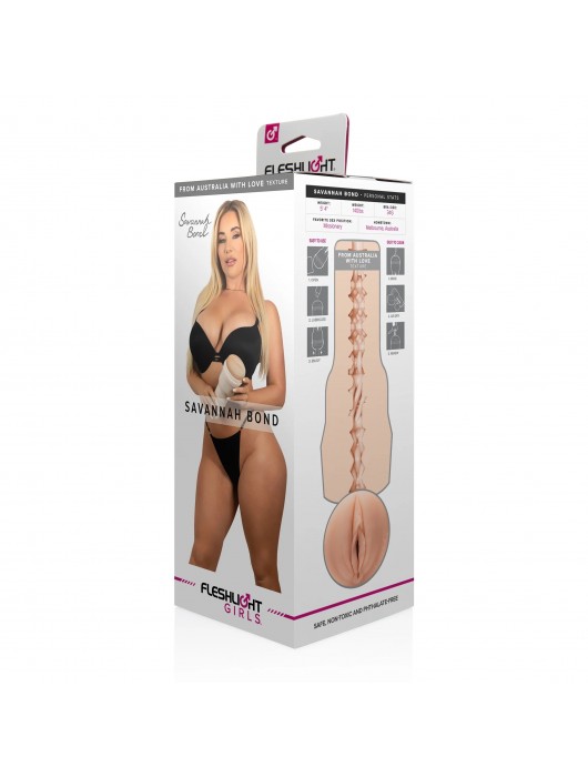 Мастурбатор-вагина Fleshlight Girls - Savannah Bond From Australia With Love - Fleshlight - в Новом Уренгое купить с доставкой