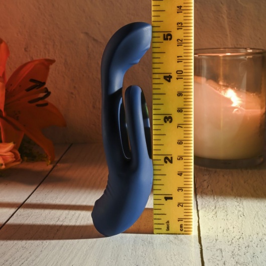 Синее эрекционное виброкольцо с двойным подхватом мошонки Ring Around The Rosy - Zero Tolerance - в Новом Уренгое купить с доставкой