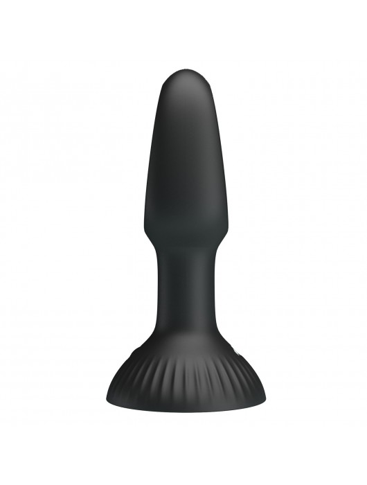 Черная анальная пробка с функцией фингеринга Hubert - 13,9 см. - Baile