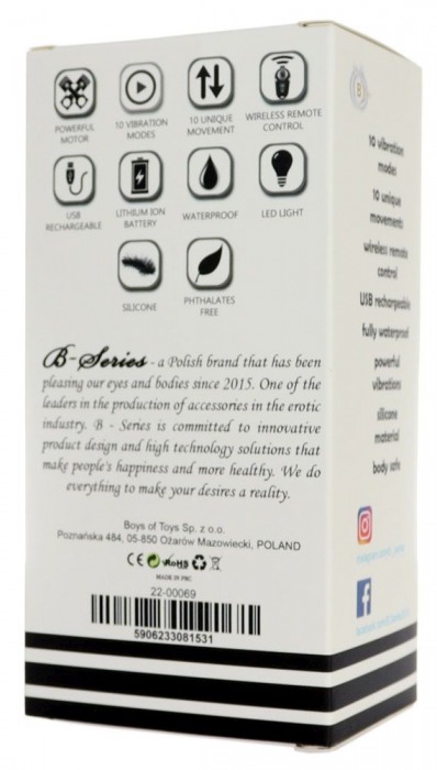 Черный массажер простаты с вибрацей и возвратно-поступательными движениями - Boys of Toys - в Новом Уренгое купить с доставкой