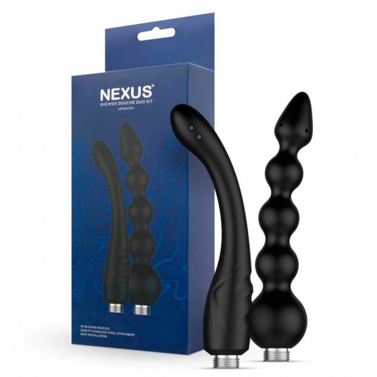 Набор из 2 насадок для анального душа Shower Douche Duo Kit - Nexus Range - купить с доставкой в Новом Уренгое