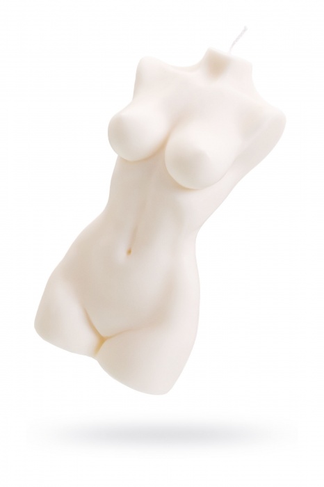 Белая интерьерная свеча в форме женского торса - 850 гр. - Pecado - купить с доставкой в Новом Уренгое