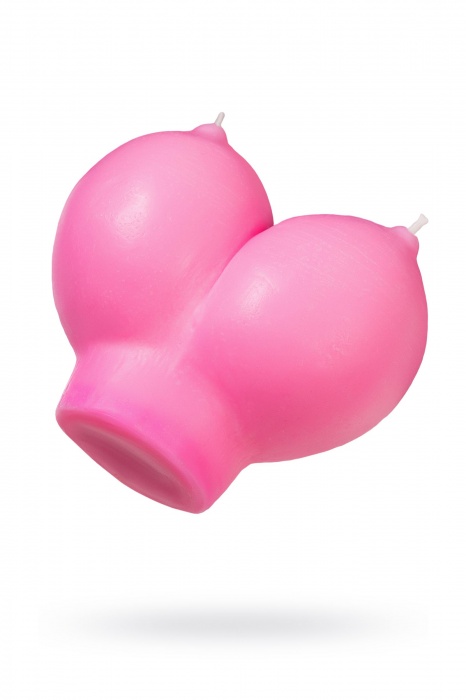 Розовая свеча «Сиськи» - 150 гр. - Pecado - купить с доставкой в Новом Уренгое