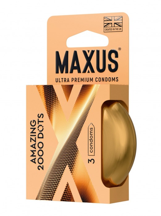 Точечные презервативы MAXUS 2000 Amazing Dots с железным кейсом - 3 шт. - Maxus - купить с доставкой в Новом Уренгое