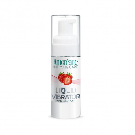 Жидкий вибратор со вкусом клубники Amoreane Strawberry - 30 мл. - Amoreane - купить с доставкой в Новом Уренгое