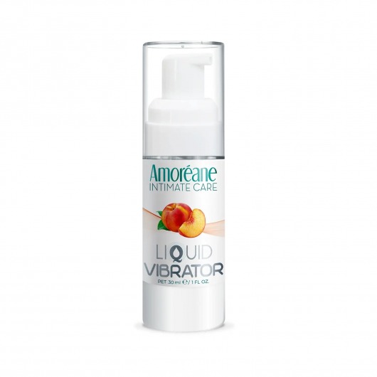 Жидкий вибратор со вкусом персика Amoreane Peach - 30 мл. - Amoreane - купить с доставкой в Новом Уренгое